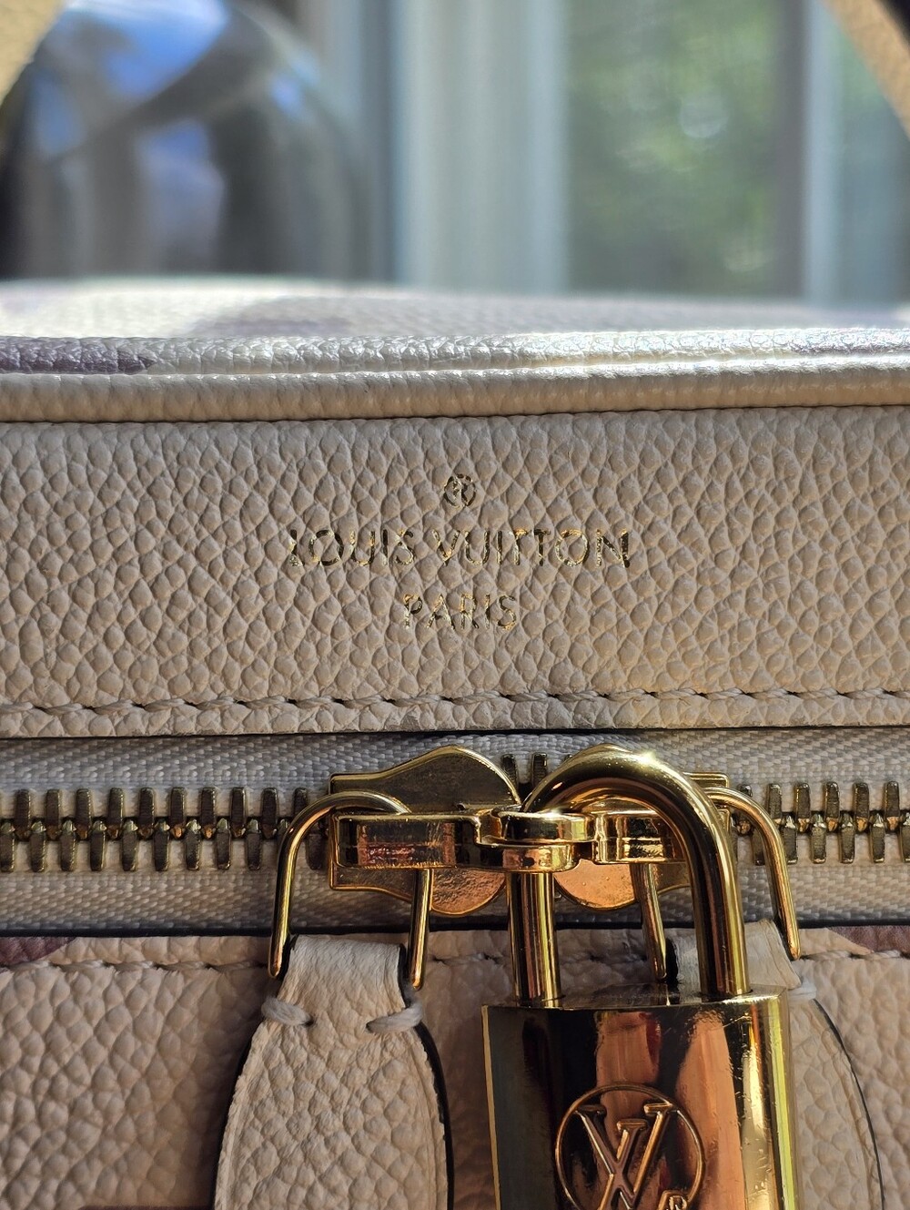Louis Vuitton Vanity PM in Creme and Bois de Rose Bicolor Monogram Empreinte - Picture 4 of 16